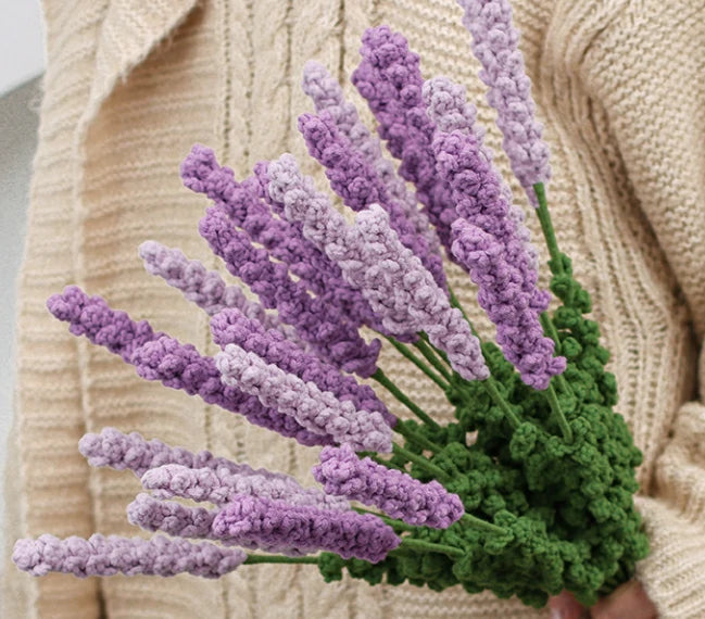 Crochet Lavender Bouquet 15.7-inch