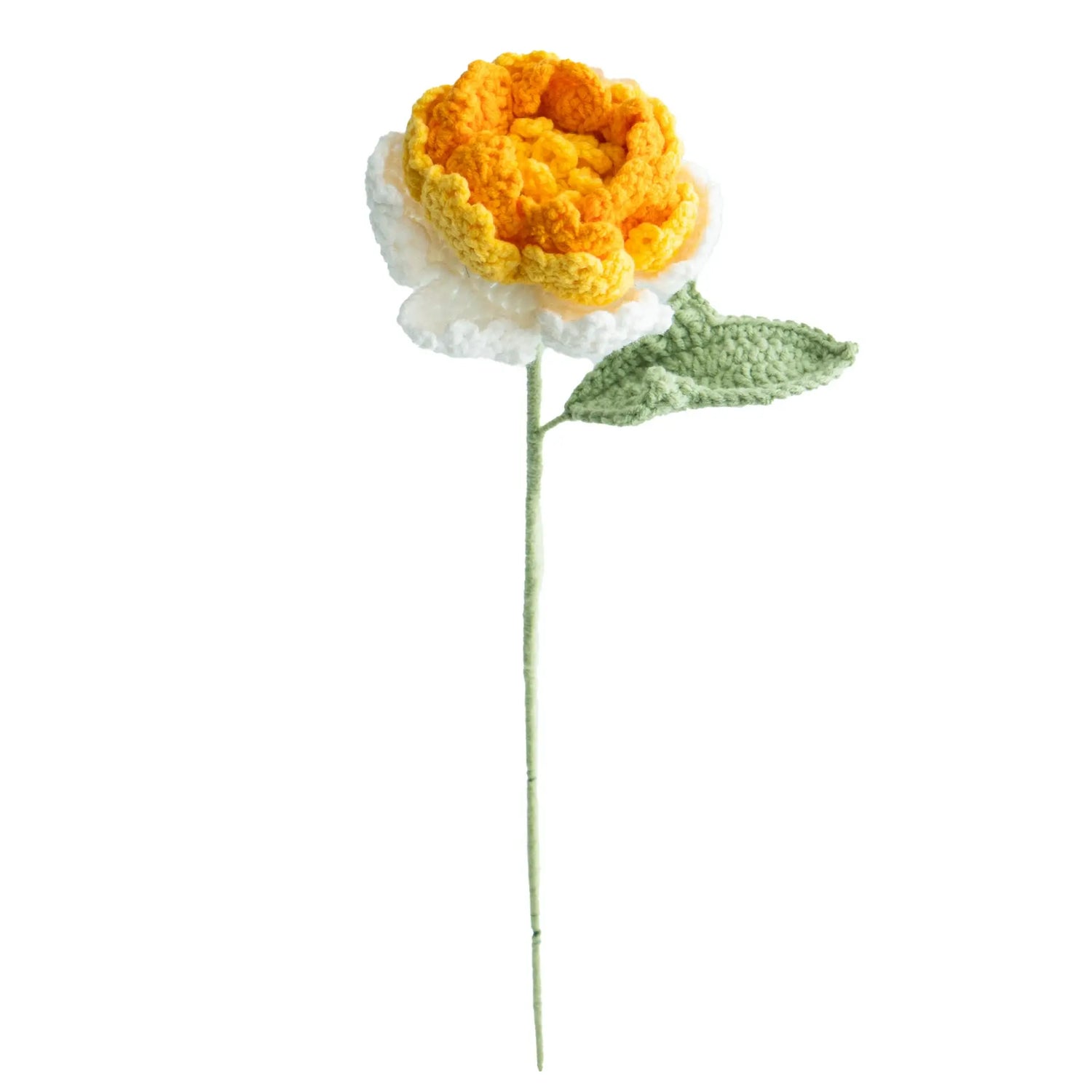Crochet peony flower